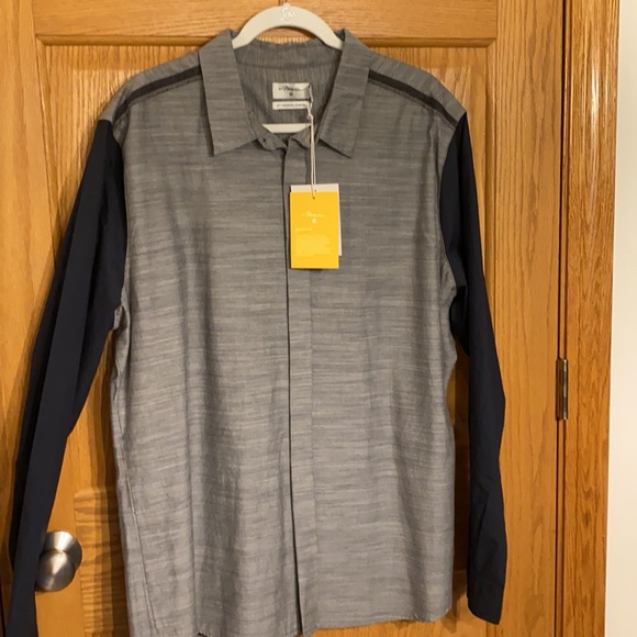 NWT Phillip Lim - Men’s versatile heather gray and black shirt - Picture 4 of 11
